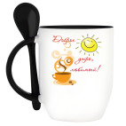 Кружка с ложкой