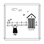 Магнит 6.5 x 6.5 см У моря/ Seaside