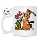 Кружка с футбольным мячиком