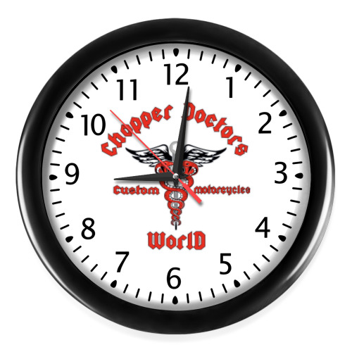 Настенные часы с принтом Chopper Doctors World