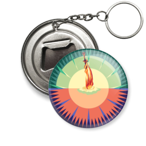 Брелок-открывашка с принтом DARK SOULS