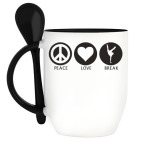 Кружка с ложкой