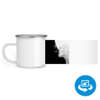 Кружка металлическая белая (круговая запечатка)