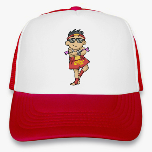 Кепка-тракер с принтом Тайбоксер Крутой