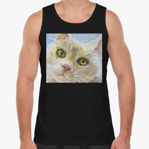 Майка с принтом Нежный котик