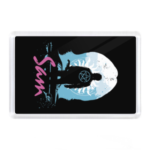 Магнит с принтом Sam - Supernatural