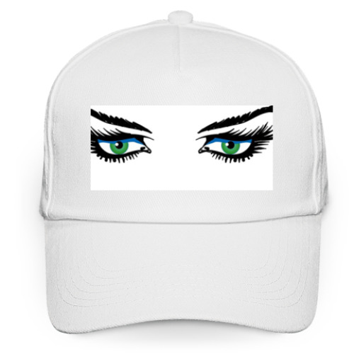 Кепка бейсболка с принтом Глаза