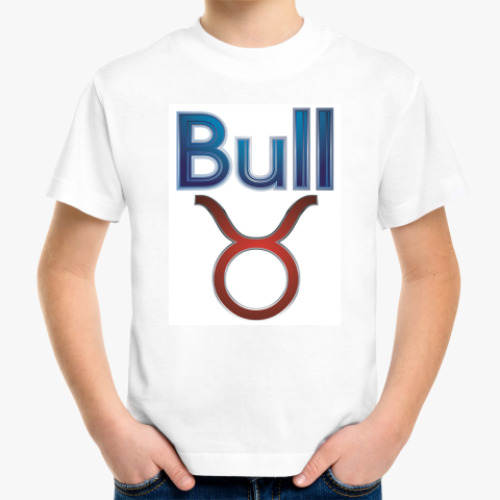 Детская футболка с принтом Телец