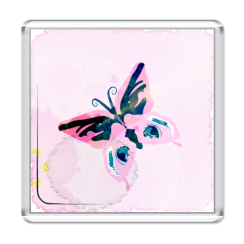 Магнит с принтом бабочка