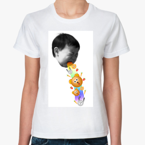 Классическая футболка с принтом RainBlow Up