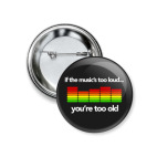 Значок 37 мм Если музыка...