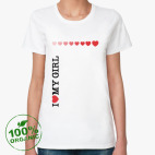 Женская футболка органик