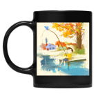 Кружка цветная UV-DTF