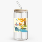 Банка с бамбуковой крышкой