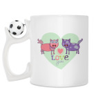 Кружка с футбольным мячиком