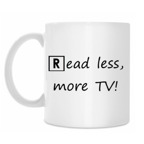 Кружка с принтом Read Less