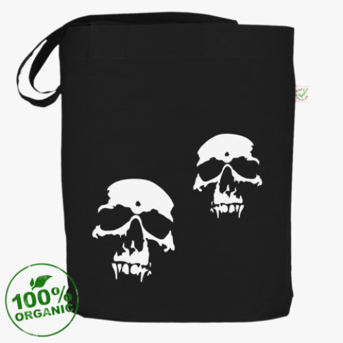 Сумка шоппер с принтом Черепа