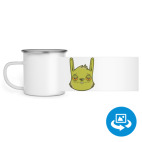 Кружка металлическая белая (круговая запечатка)