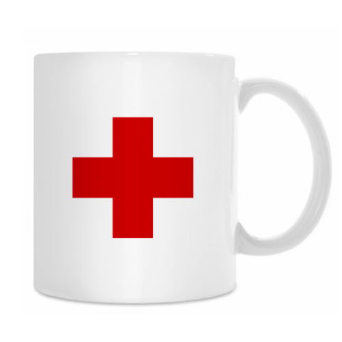 Кружка с принтом «Красный Крест»