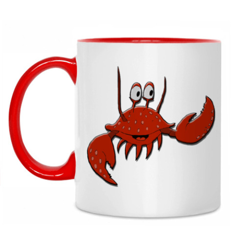 Кружка с принтом Краб
