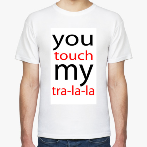Футболка с принтом Tra-la-la