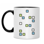 Кружка двухцветная