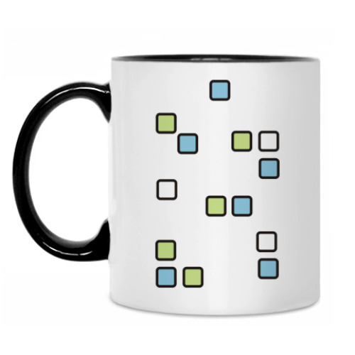 Кружка с принтом 'Тетрис'