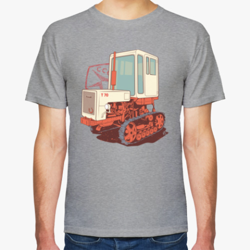 Футболка с принтом T70 Трактор