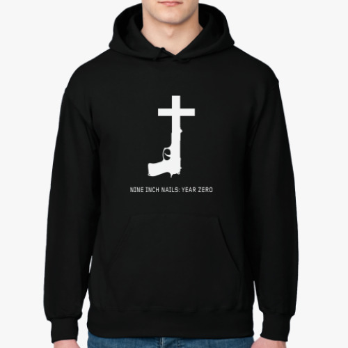 Толстовка худи с принтом Nine Inch Nails