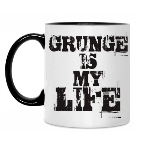 Кружка с принтом Grunge is my life
