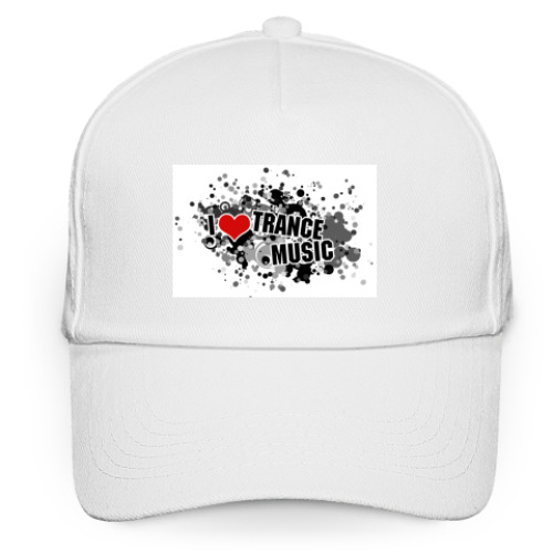 Кепка бейсболка с принтом I Love Trance Music