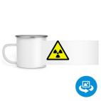 Кружка металлическая белая (круговая запечатка)