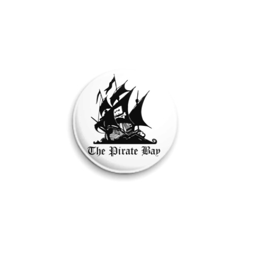 Значок 25мм с принтом  The Pirate Bay