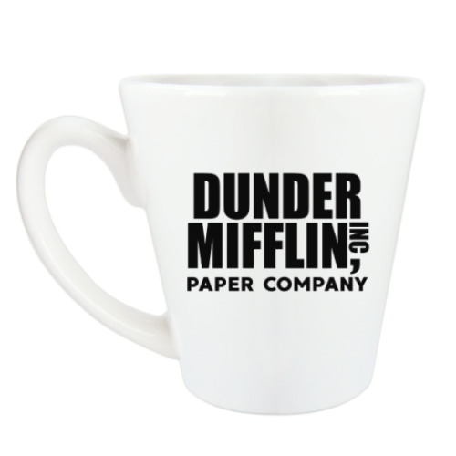 Чашка Латте с принтом Dunder Mifflin / The Office