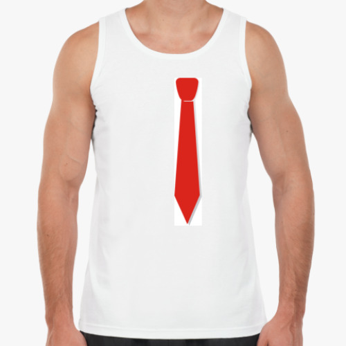 Майка с принтом Красный галстук