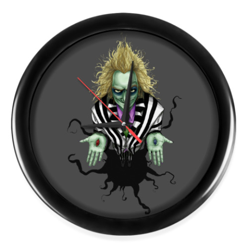 Настенные часы с принтом Битлджус