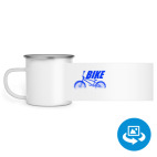 Кружка металлическая белая (круговая запечатка)