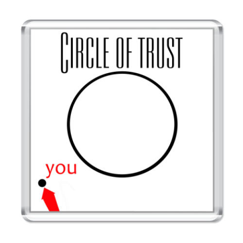 Магнит с принтом  Circle of trust