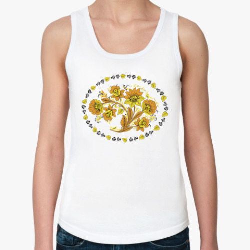 Женская майка с принтом Русский народный узор