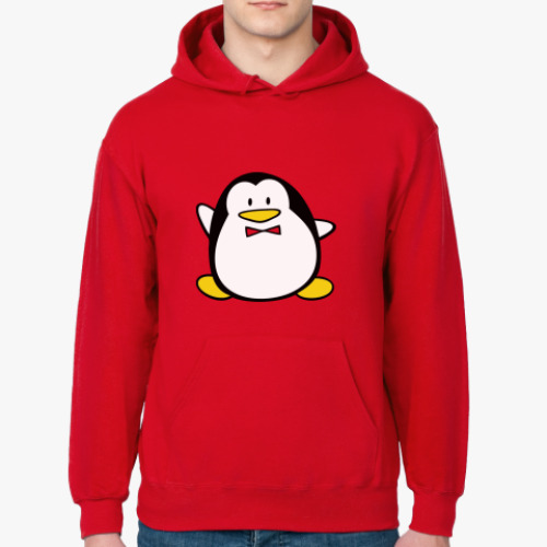 Толстовка худи с принтом Пингвин