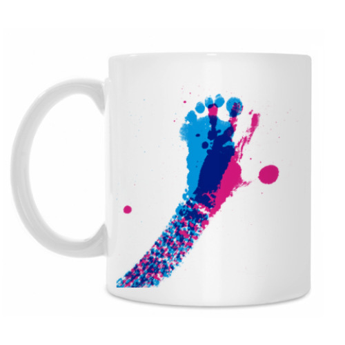 Кружка с принтом Следы