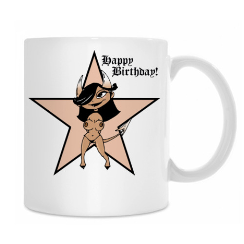 Кружка с принтом Чертенок