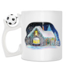 Кружка с футбольным мячиком