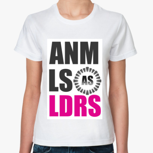 Классическая футболка с принтом Animals as leaders fan lady