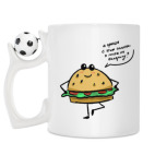 Кружка с футбольным мячиком