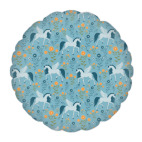 Подушка "круг", 35x35 см Пегас и цветы