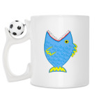 Кружка с футбольным мячиком