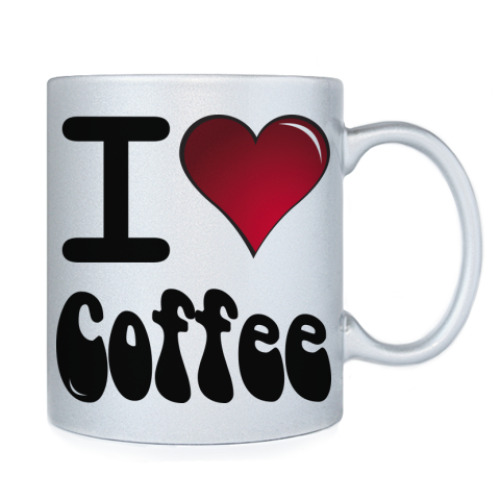 Кружка с принтом love coffee