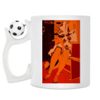 Кружка с футбольным мячиком