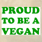  'Proud to be a vegan'
